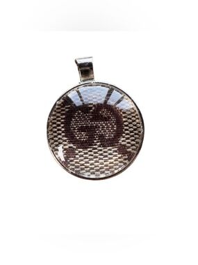 Silver Toned Upcycled Gucci Pendant
